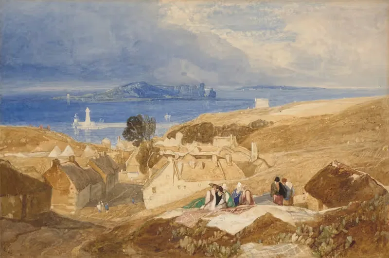 View of Howth and Ireland's Eye — John Sell Cotman