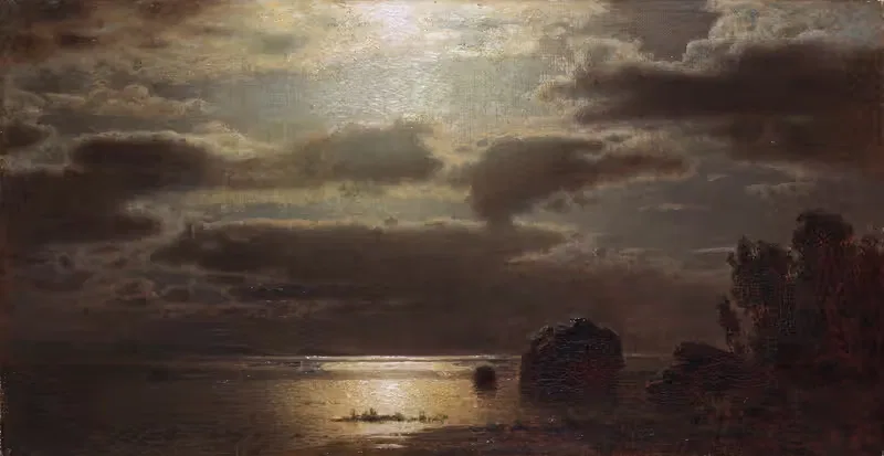 Лунная ночь by Луи Дузетт, 1872 — digital art print download