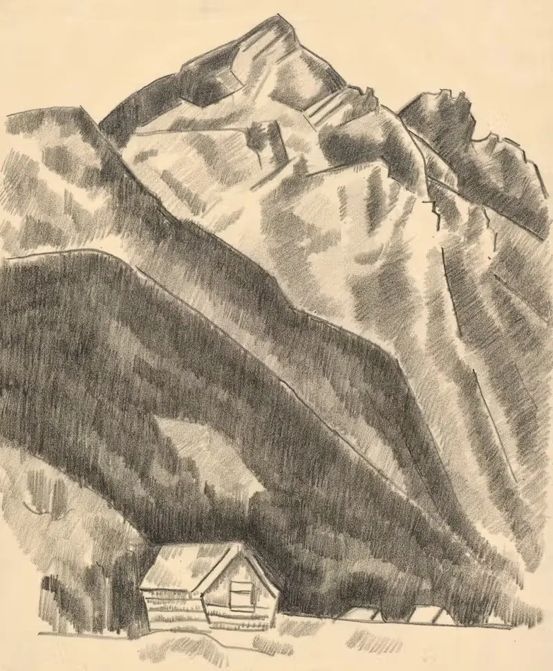 Горы (Гармиш-Партенкирхен) by Марсден Хартли, 1930-1935 — digital art print download