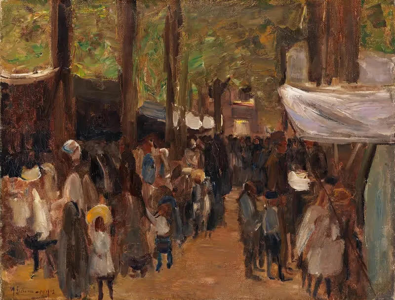 Jahrmarkt in Noordwijk — Max Liebermann