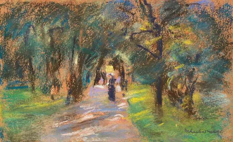 Летний аллея by Макс Либерман, 1907 — digital art print download