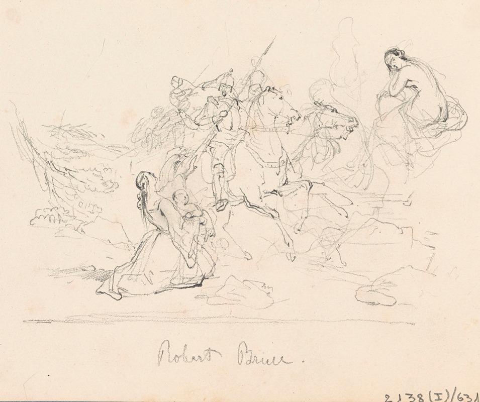 Historical Scene with Robert Bruce by Никаз Де Кейзер — digital art print download