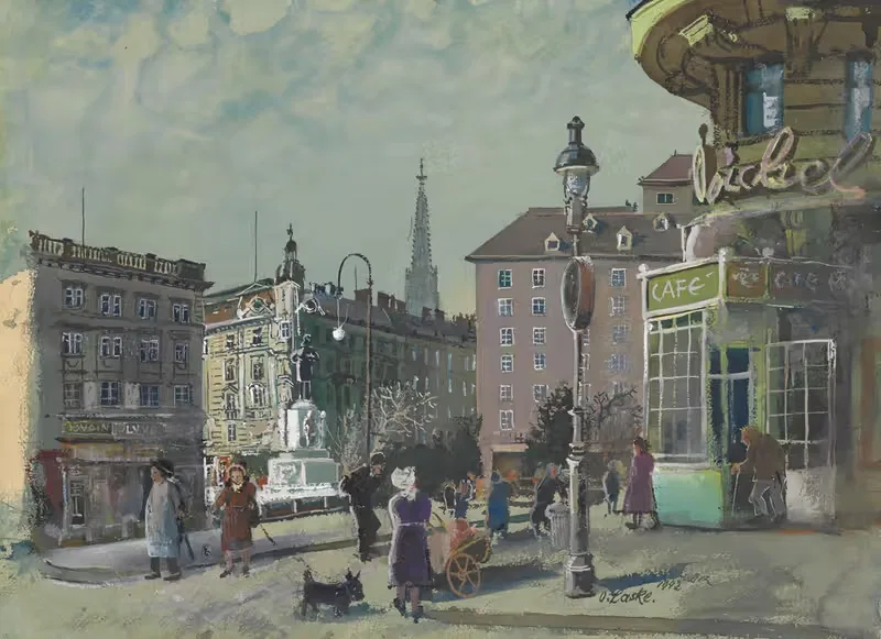 И. Д-р Карл Люгер-Плац by Оскар Ласке, 1942 — digital art print download