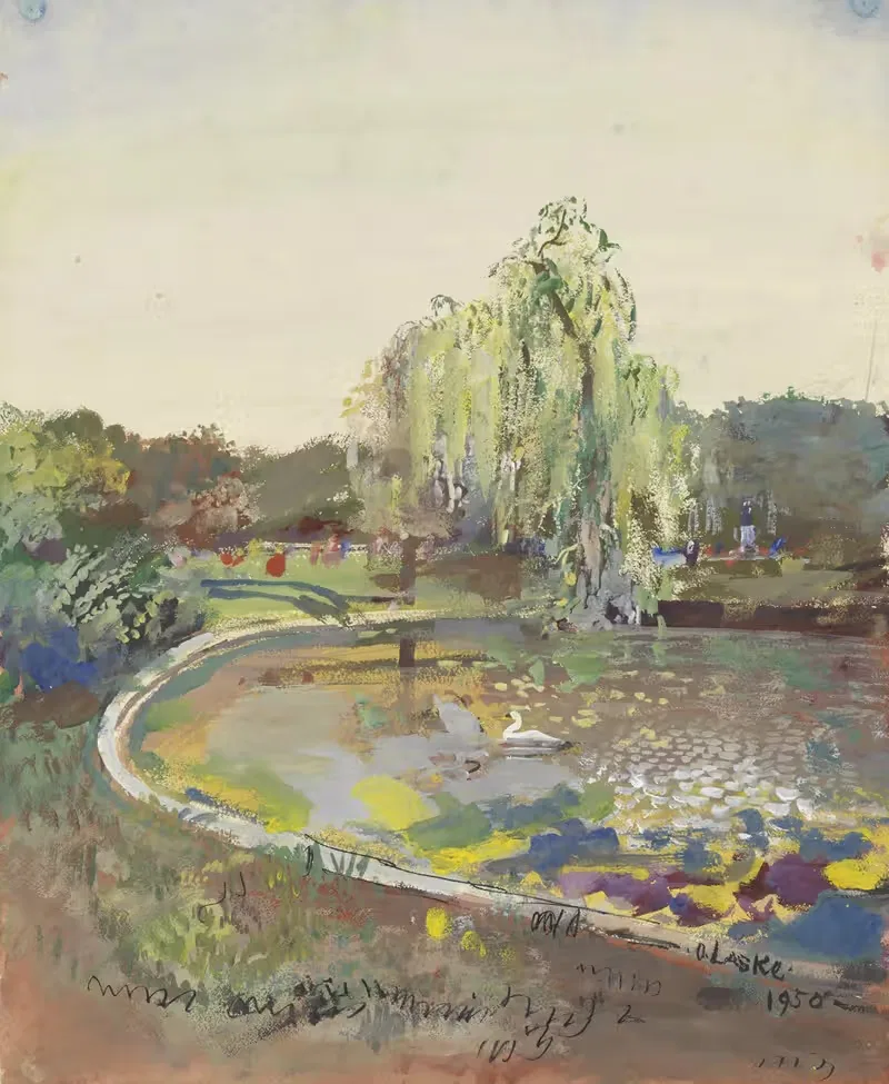 I. Stadtpark by Oskar Laske, 1950 — digital art print download