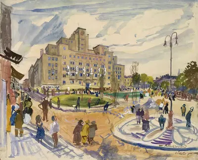 Рейманнплац 9; Амалиенбад by Оскар Ласке, 1930 — digital art print download