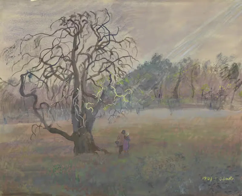 Вена и окрестности; Венский лес by Оскар Ласке, 1929 — digital art print download
