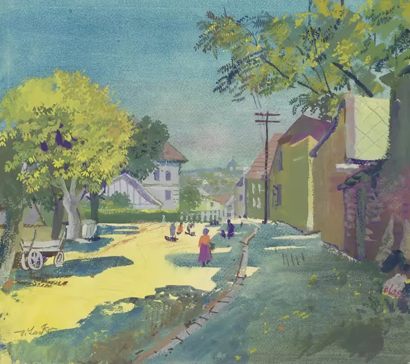 XIII. Глаусауергассе by Оскар Ласке, 1940 — digital art print download