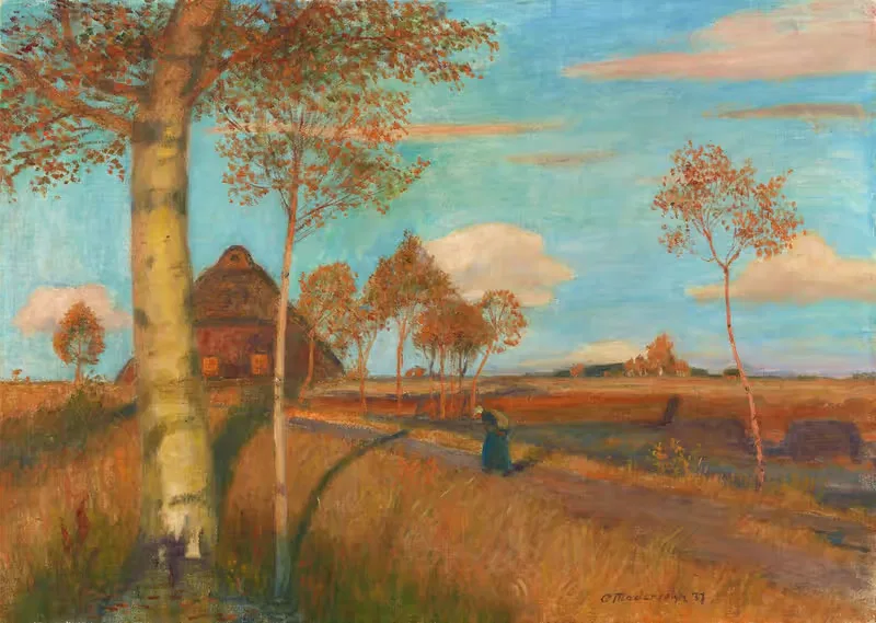 Abendsonne im Moor by Otto Modersohn, 1937 — digital art print download