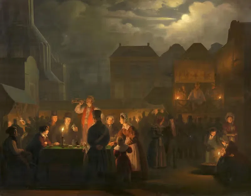 Nächtlicher Jahrmarkt — Petrus van Schendel