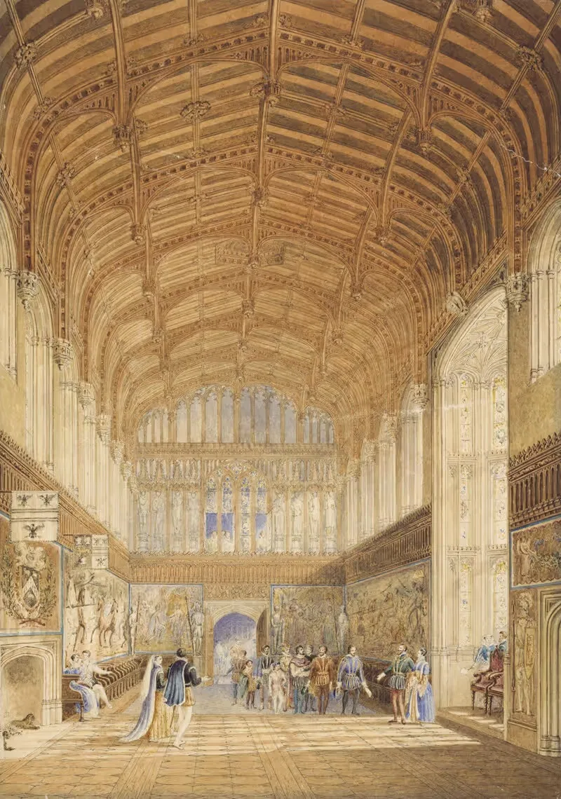 A restoration of Crosby Hall, Bishopsgate — Richard Hamilton Essex