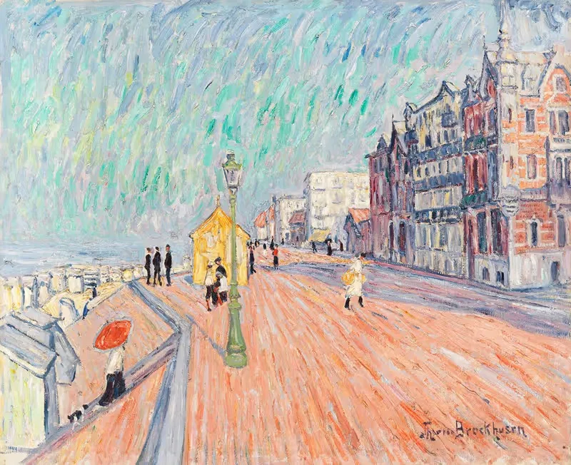 Strandpromenade in Knokke — Theo Von Brockhusen