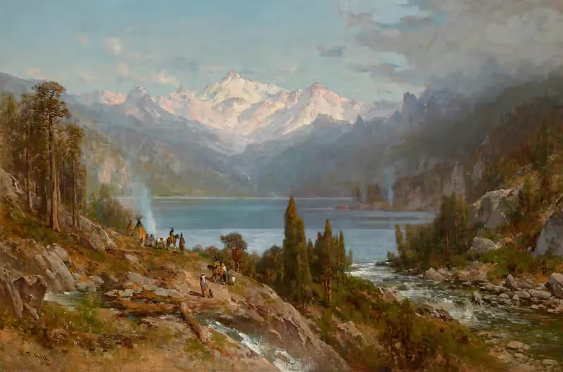 В высоких Сьеррах by Томас Хилл, 1886 — digital art print download