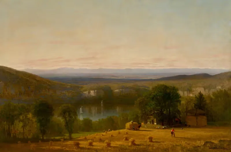 The Hayfield by Thomas Worthington Whittredge, 1863 — digital art print download