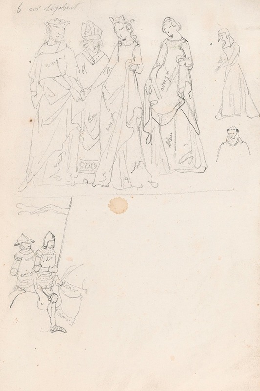 King Dagobert I and Other Figures — Никаз Де Кейзер