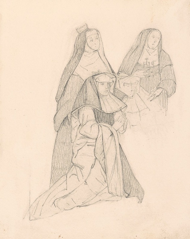 Kneeling Nuns by Никаз Де Кейзер — digital art print download