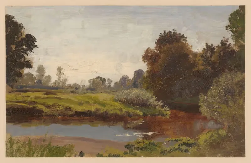 У реки Барич by Адольф Дресслер, 1850-1881 — digital art print download