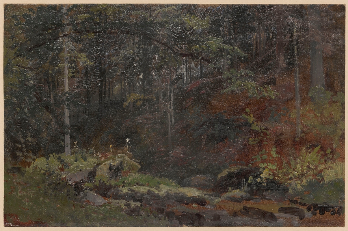 Лесной поток II by Адольф Дресслер, 1850-1881 — digital art print download