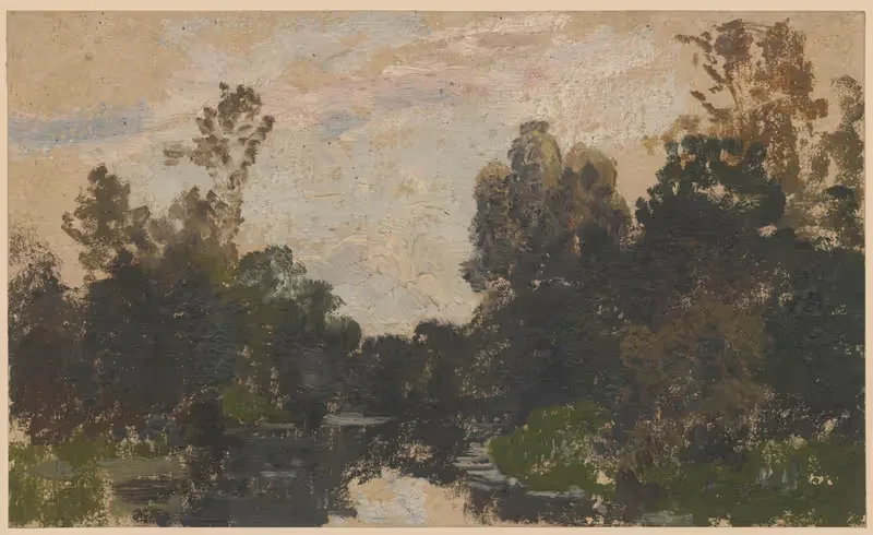 Пейзаж у реки Барич by Адольф Дресслер, 1850-1881 — digital art print download