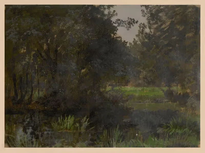 Чистое поле у Шпрее by Адольф Дресслер, 1850-1881 — digital art print download