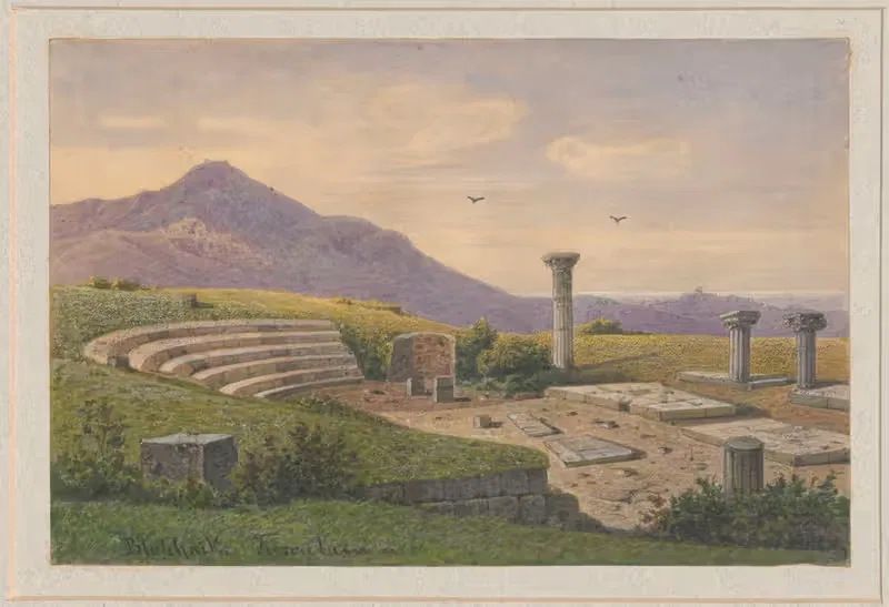 Амфитеатр в Тускуле by Артур Блашник, 1853 - 1860 — digital art print download