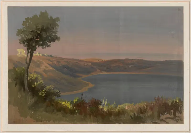 Озеро Альбано by Артур Блашник, 1854 - 1857 — digital art print download