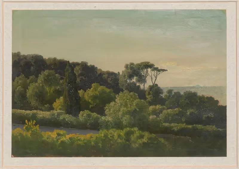 Meadowland by Lake Albano — Arthur Blaschnik