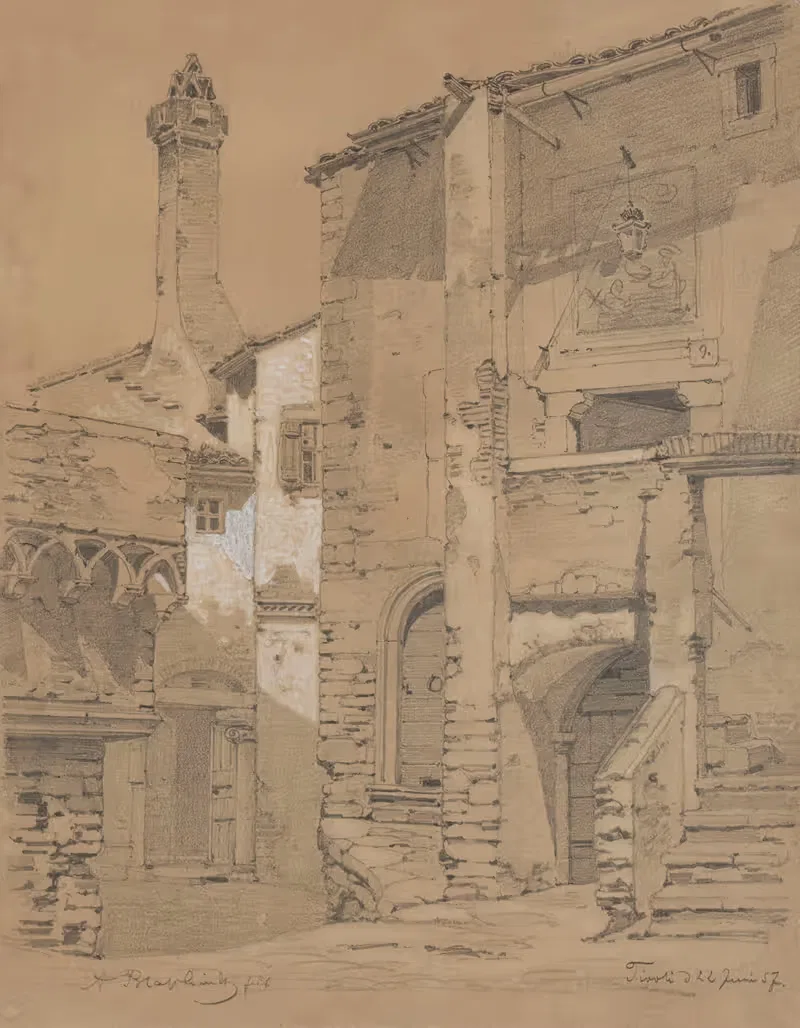 Medieval Houses in Tivoli — Arthur Blaschnik
