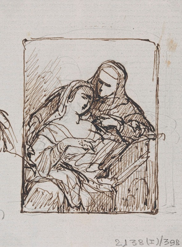 Man and Woman with Book — Nicaise De Keyser