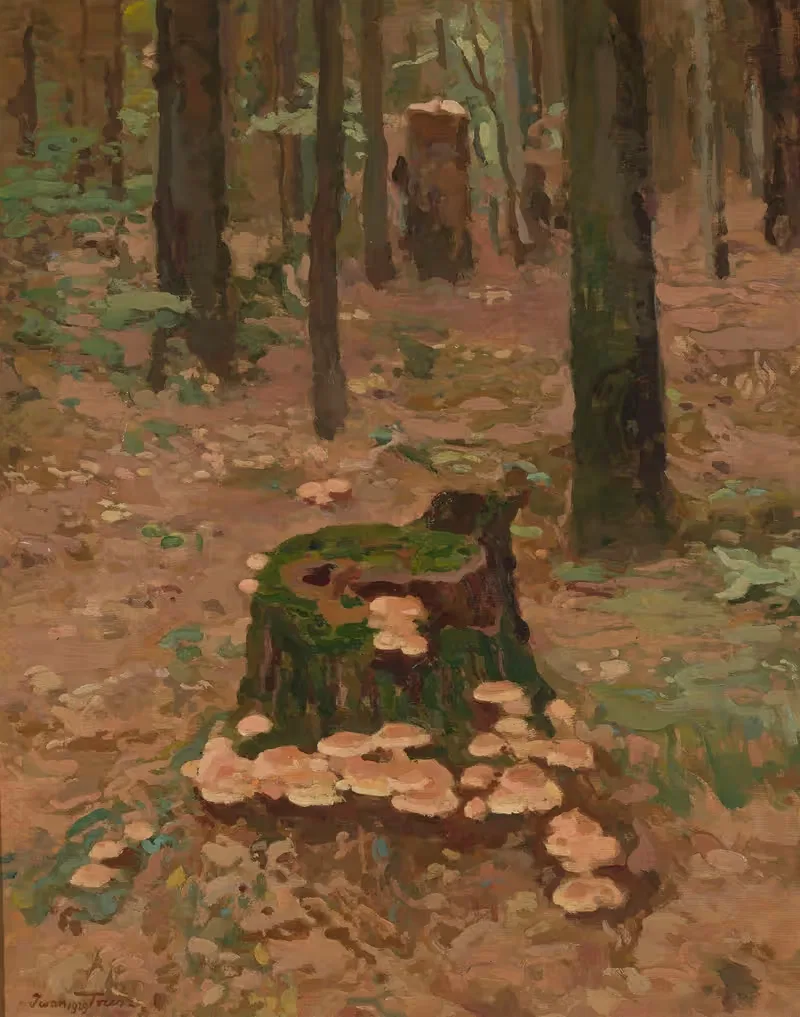 Фрагмент леса, серия «Стволы by Иван Труш, 1929 — digital art print download