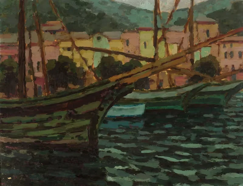 Boat bows by Jan Bohuszewicz, 1930 — digital art print download