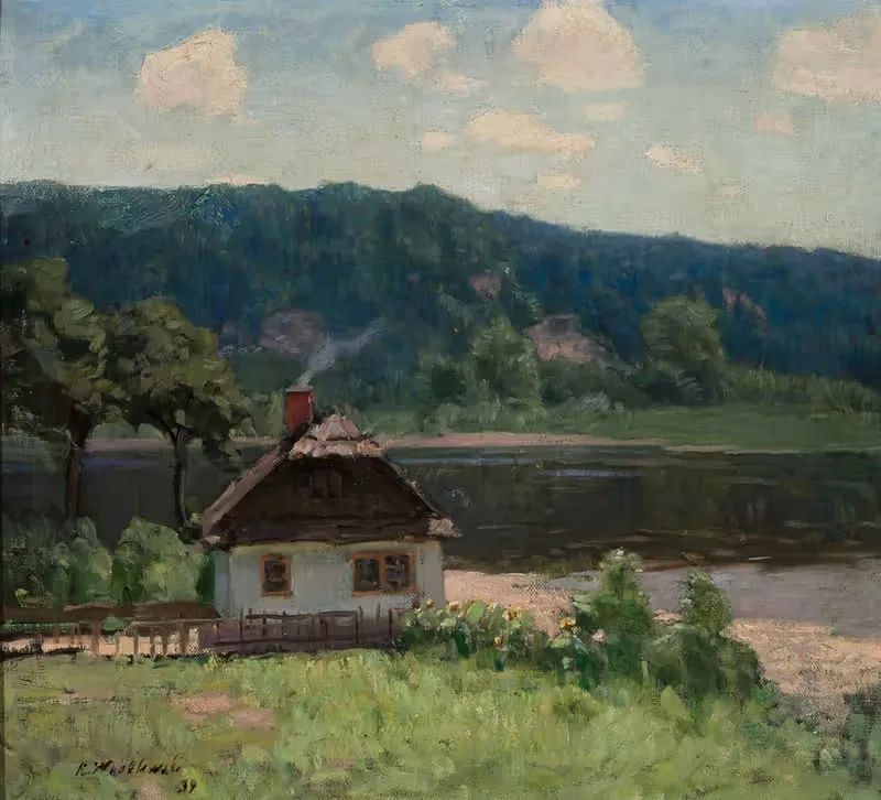 Водный пейзаж by Константы Врублевский, 1939 — digital art print download