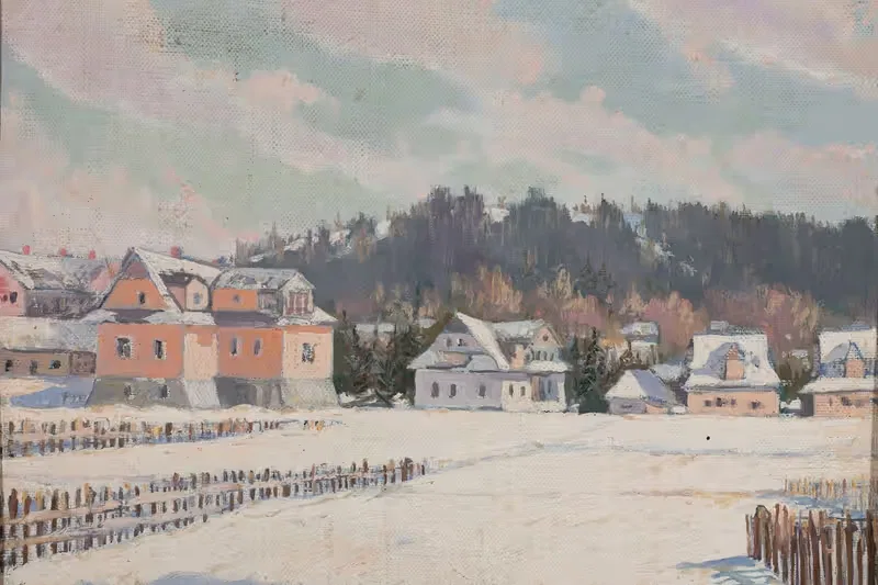 Маленький город в горах by Валериан Йост, 1937 — digital art print download