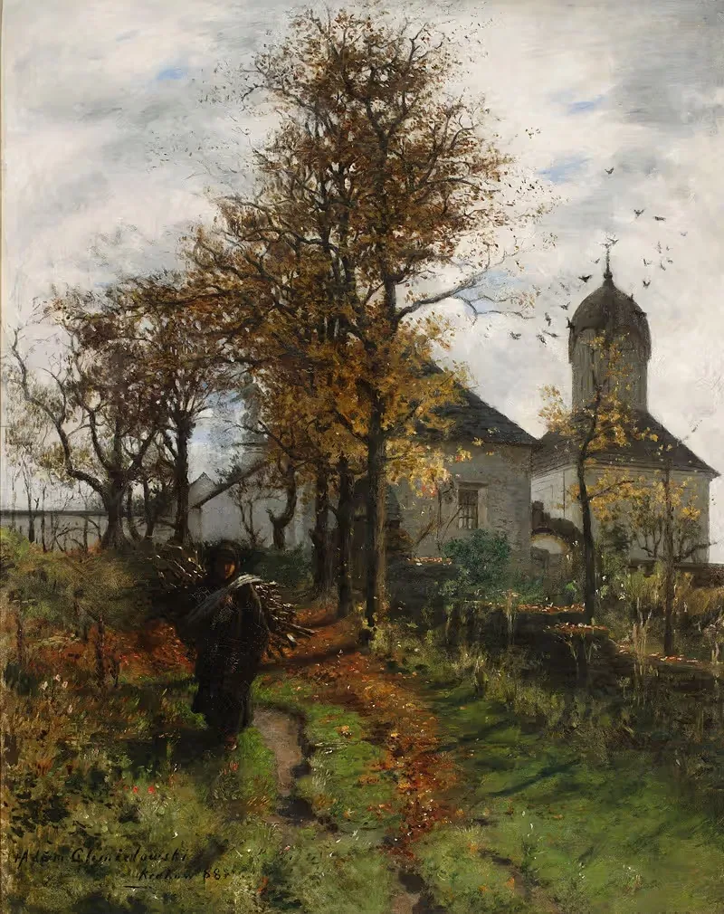 Deserted Presbytery by Adam Chmielowski, 1888 — digital art print download