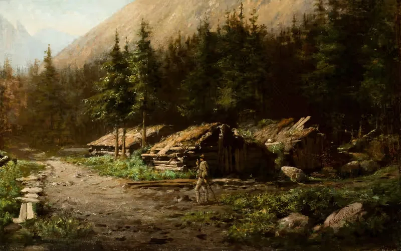 Долина Маła Łąка by Александр Мрочковский, 1892 — digital art print download