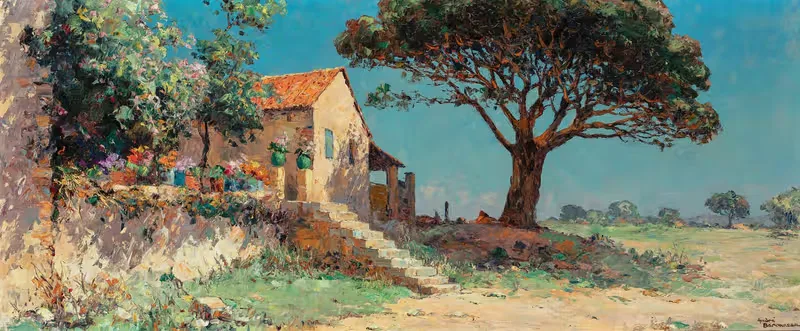 Пейзаж в Сен-Тропе by Андре Беронно, 1910 - 1930 — digital art print download