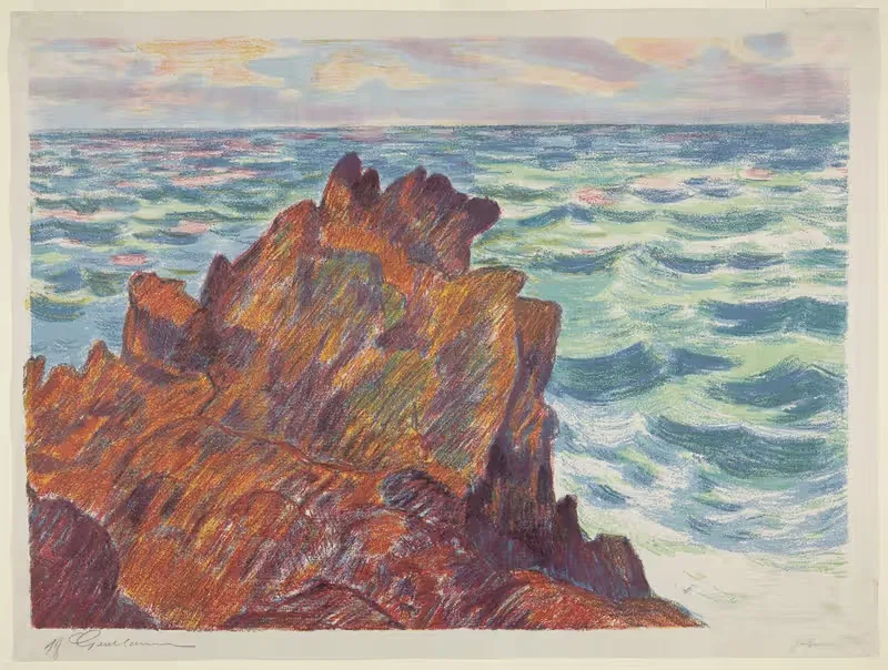 Красные скалы by Арман Гийомэн, 1896 — digital art print download