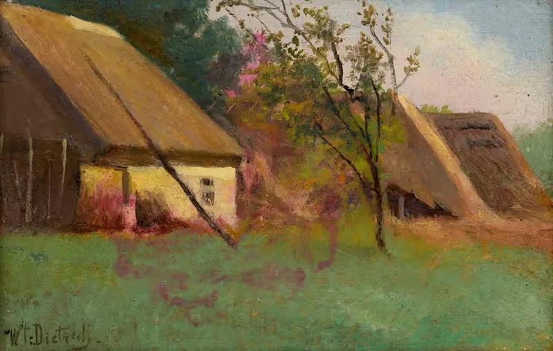 Хижины в деревне by Богумин Владислав Дитрих — digital art print download