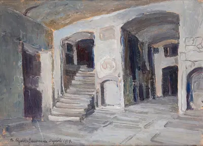Катакомбы в Неаполе by Бронислава Яновская-Рихтер, 1914 — digital art print download