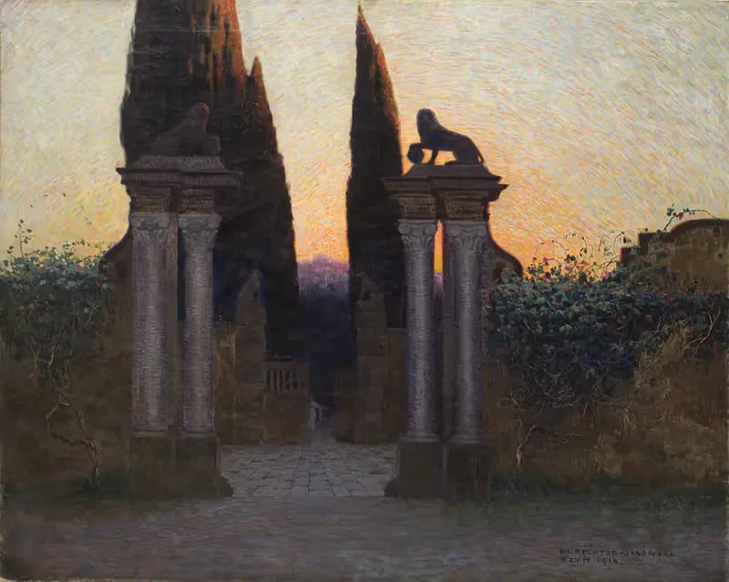 Итальянский пейзаж by Бронислава Яновская-Рихтер, 1914 — digital art print download