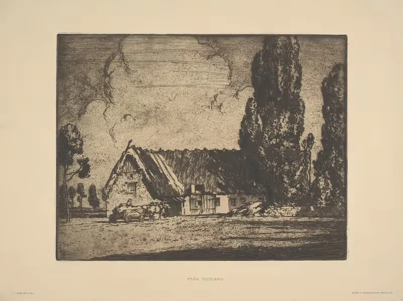 Från Gotland by Cardale Luck, 1913 — digital art print download