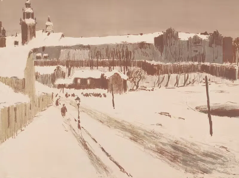 Замок Вавель by Эдвард Трояновский, 1903 — digital art print download
