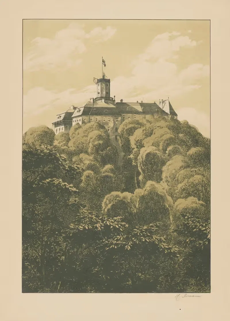 Książ Castle by Heinrich Otto Irmann, 1902 — digital art print download
