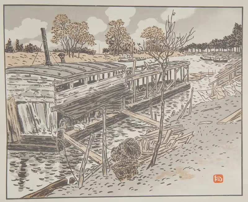 Du Bas-Meudon. Vieux Lavoir — Henri Rivière