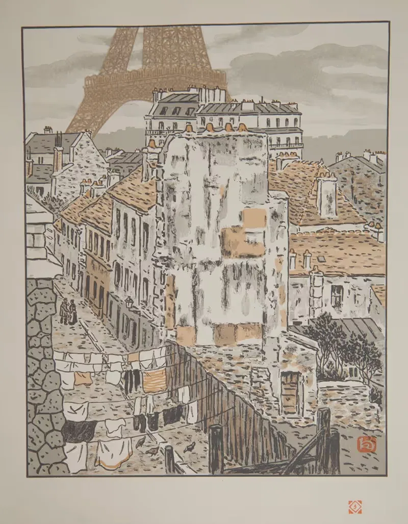 Улица Бетховена by Анри Ривьер, 1902 — digital art print download