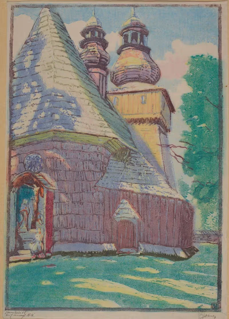 Старая церковь by Якуб Гласнер, 1934 — digital art print download