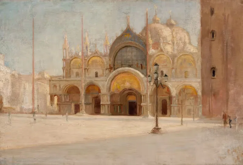 St Mark's Square in Venice by Jan Ciągliński, 1894 — digital art print download