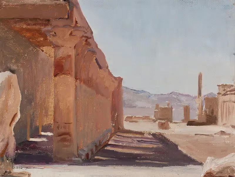 Temple. From the journey to Egypt — Jan Ciągliński