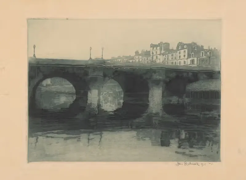 Мост на Секване by Ян Рубчак, 1908 — digital art print download