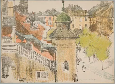 Фрагмент Рынка by Йозеф Чайковский, 1911 — digital art print download