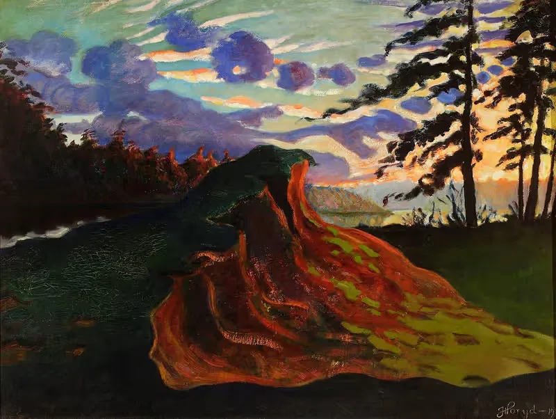 Пейзаж с холмом by Йозеф Горида, 1925 — digital art print download